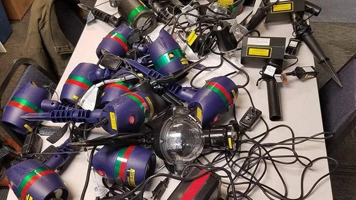 Devices that project holiday light patterns onto houses were a key target of teenage thieves who hit nearly 50 Mountain Home residences this week.
