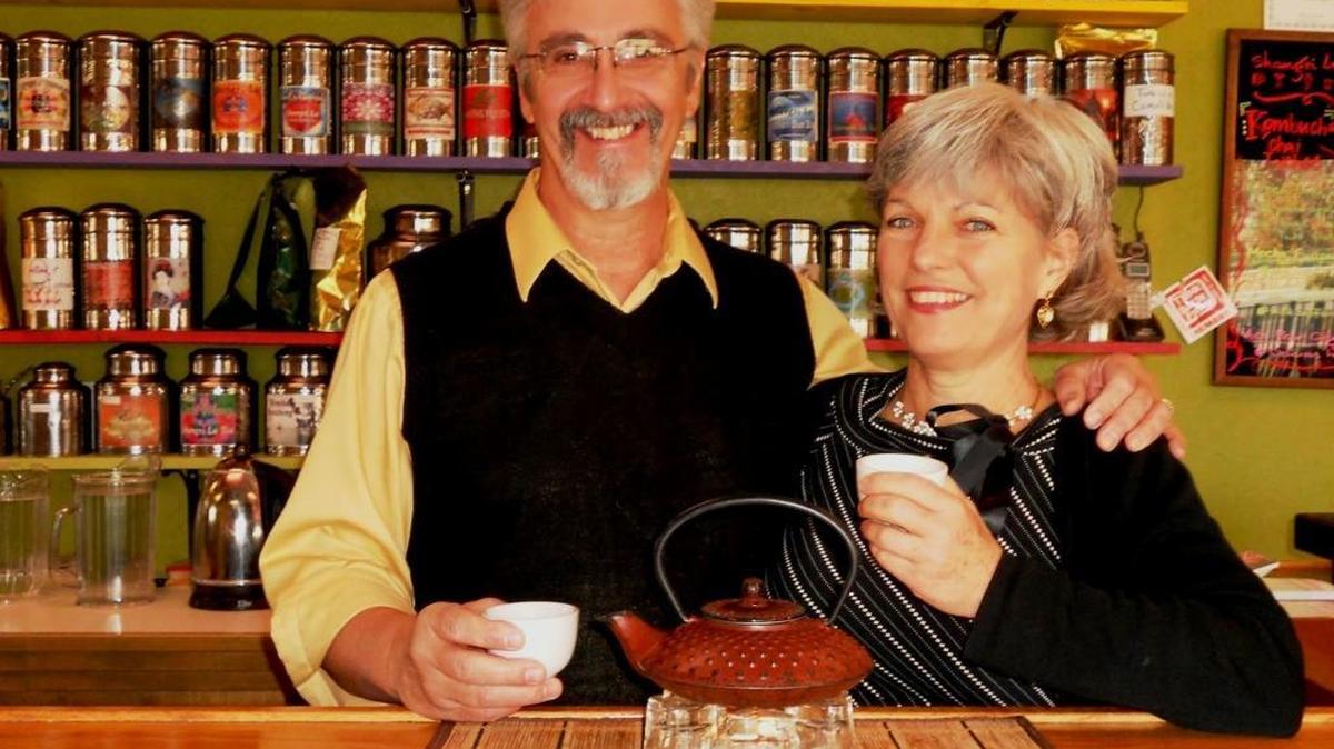 Bob and Toni Hodge are the owners of Shangri-La Tea Room and Cafe.
