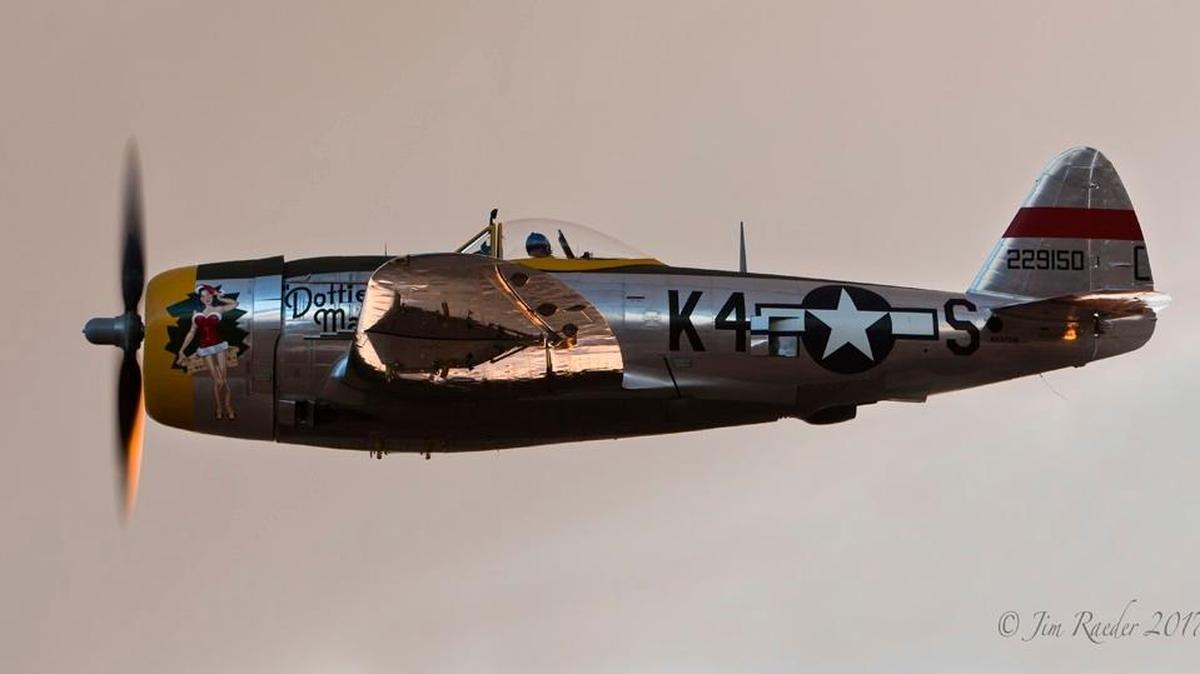 The “Dottie Mae,” a P-47 Thunderbird, was lost in World War II. Vintage Air Frames, an Idaho company, restored the plane in time for this year’s Warbird Roundup on Aug. 26-27.