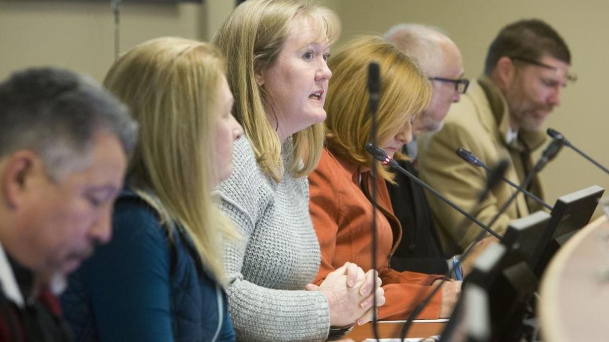 West Ada Board of Trustees, chaired by Tina Dean, speaking, held several listening session for residents to tell them what they want to see in the school district’s next superintendent.