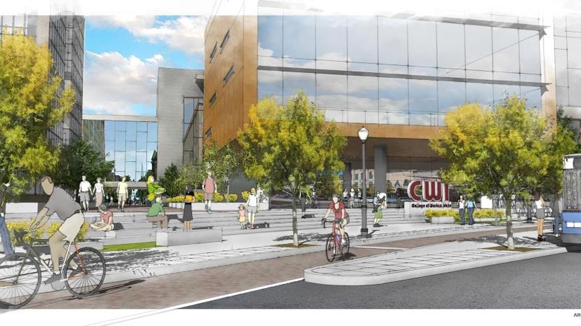 Proposed College of Western Idaho campus at Main Street and Whitewater Park Boulevard.