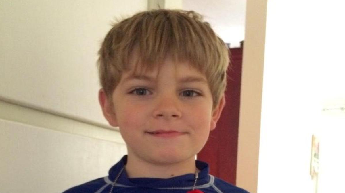 Whittier first grader Noah Meyring, 7. Noah said earning tokens, seen here in his fabulous necklace, motivated him to keep running in his school’s running program.