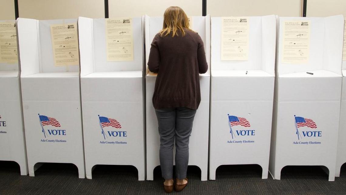 A polling place is shown in this 2017 file photo.