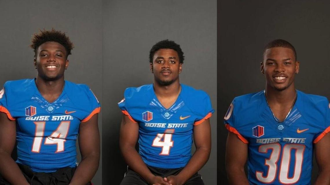 Marquis Hendrix, left, Donzale Roddie and Darreon Jackson.