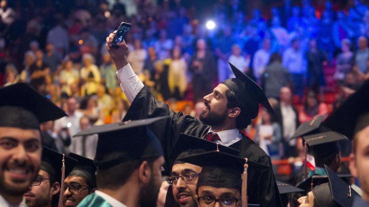 Boise State held its 98th graduation ceremony on Saturday. This spring, 2,334 students were eligible to receive 2,561 degrees and certificates. Of those, 594 were eligible for honors: 352 cum laude, 191 magna cum laude and 51 summa cum laude.