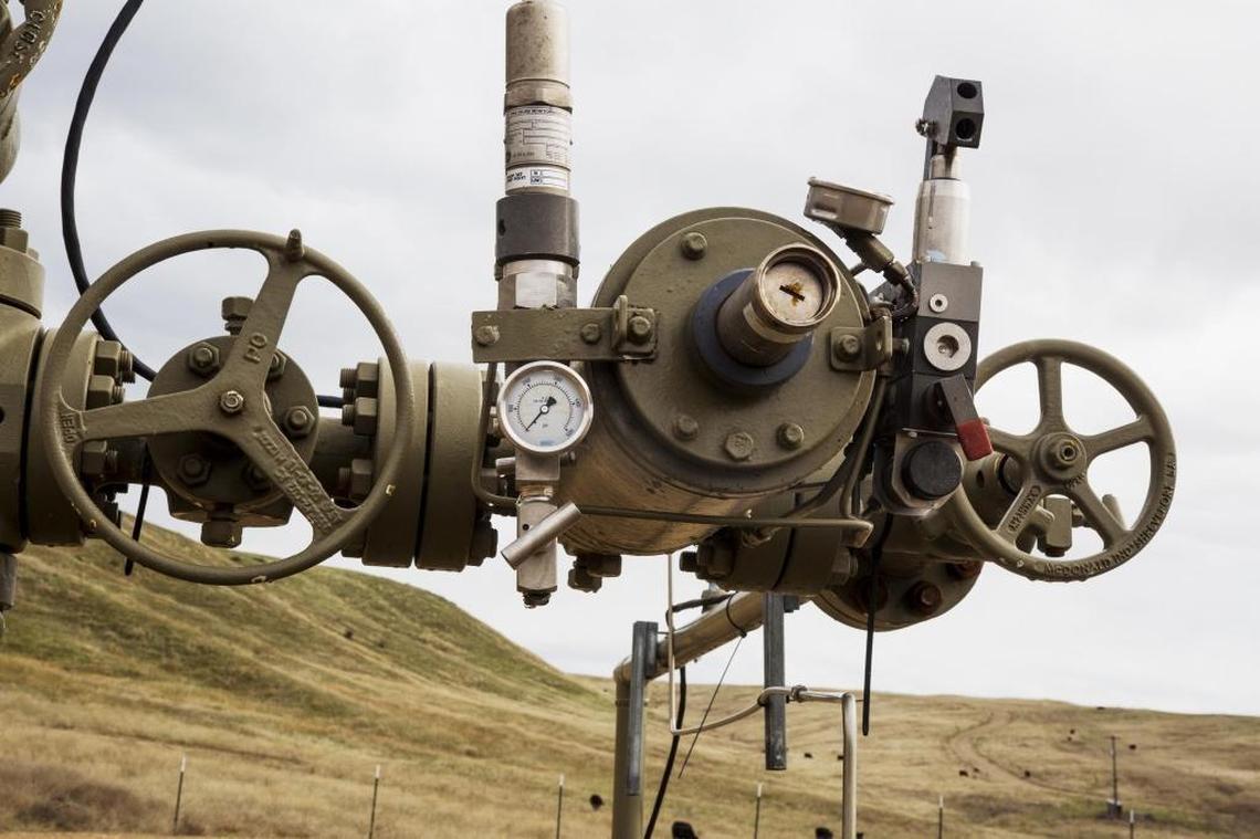 Idaho has roughly 20 gas and oil wells like this Alta Mesa Services pump located east of Payette. Alta Mesa has negotiated developing the oil field with landowners in the area.