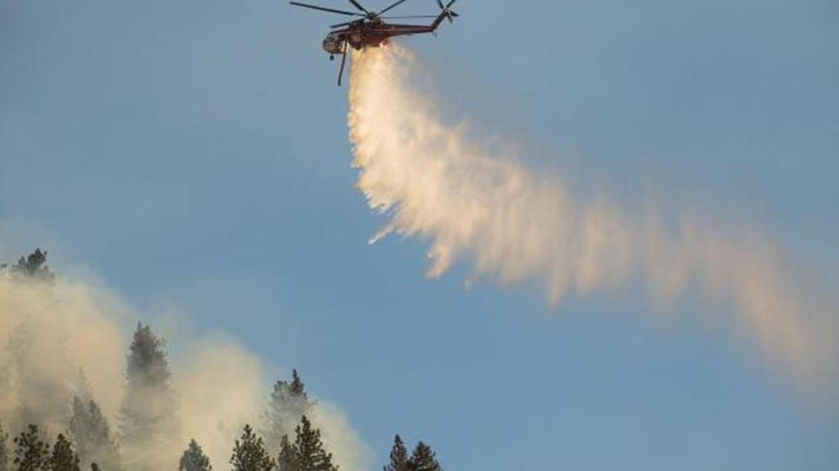 Fire managers are using nine helicopters Monday to fight the Pioneer Fire, burning near Lowman and Idaho City.