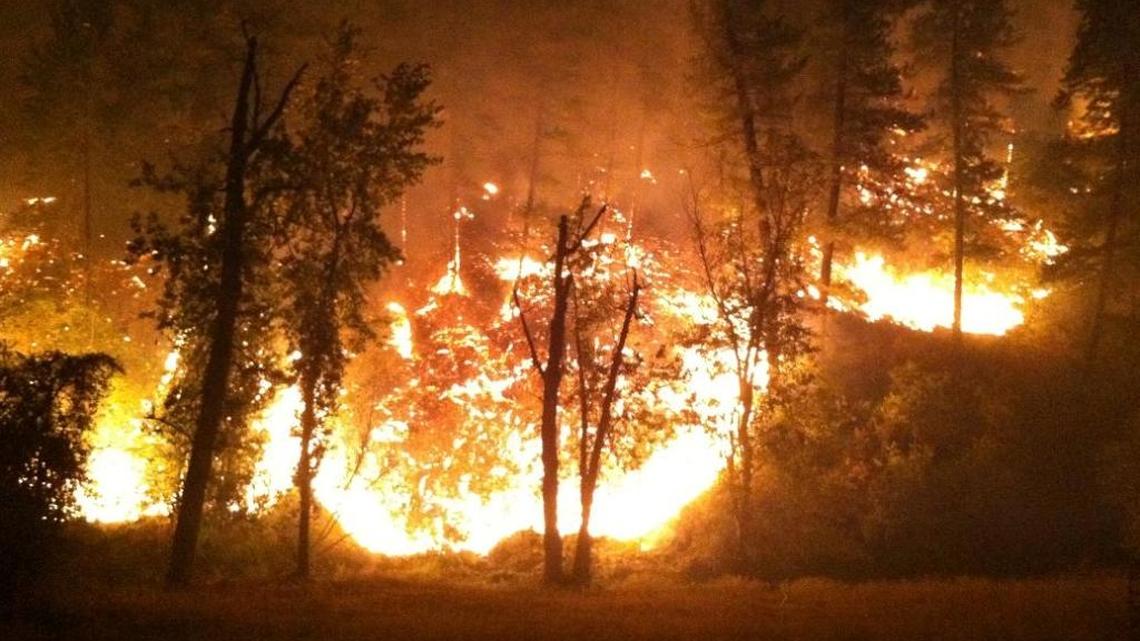 The Sheep Fire, shown in this Sept. 15, 2012 photo, started seven miles north of Riggins near Lucile when a power pole sparked. The fire burned nearly 50,000 acres.