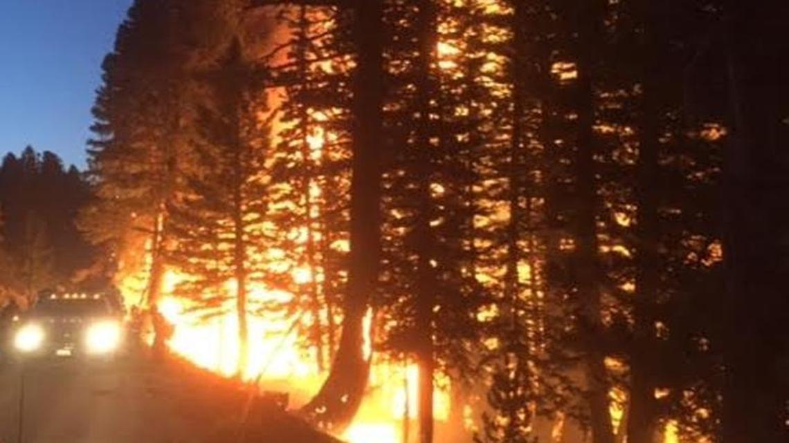 The Pioneer Fire is providing dramatic images for photographers, such as this one taken near Idaho City July 30 by Boise native and Elko-based hot shot firefighter Amos Richardson.