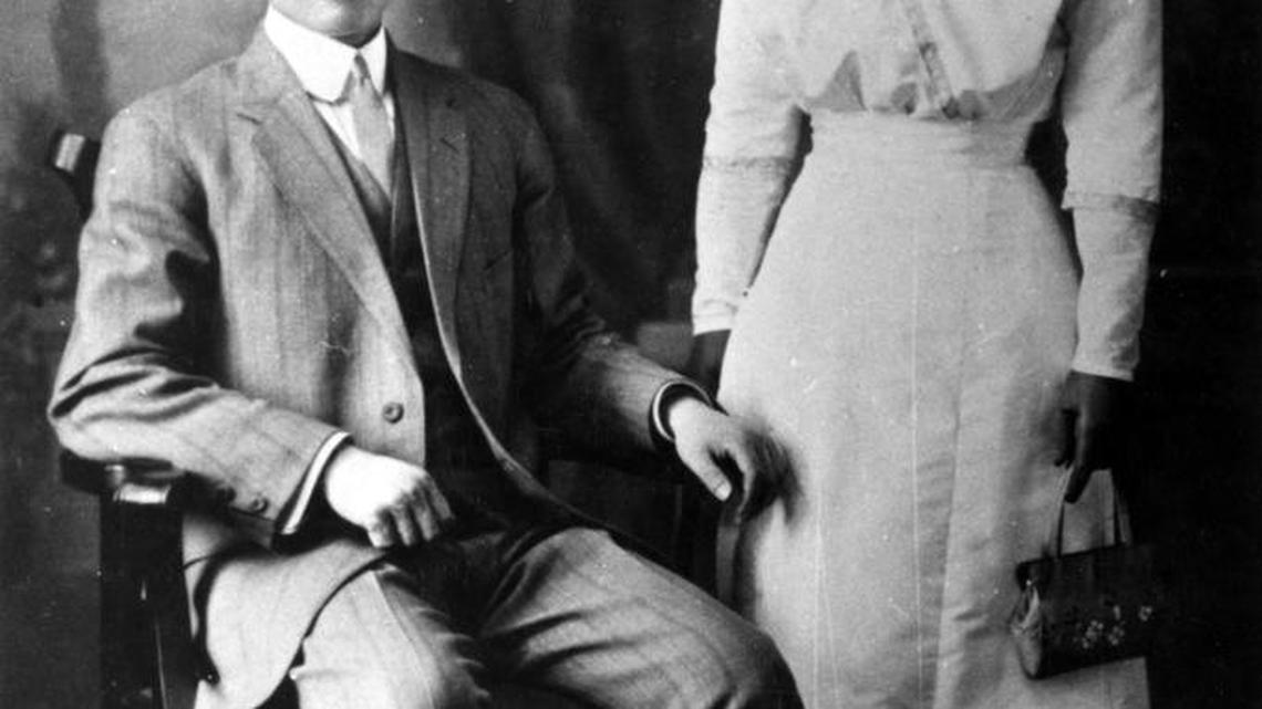 Henry and Fumiko Fujii on their wedding day. They would farm south of Nampa and become admired members of the community.
