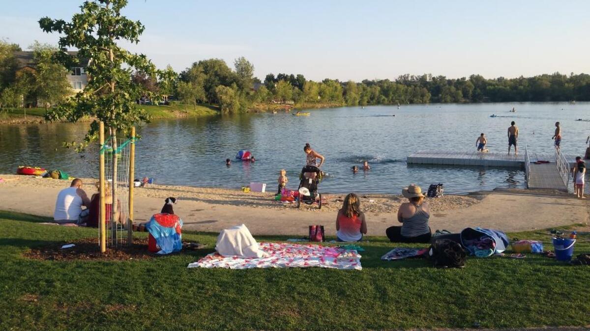 With the creation — still in progress — of Esther Simplot Park, Quinns Pond has become a community hub of summertime activity, from sunbathing to swimming to stand-up paddleboarding.