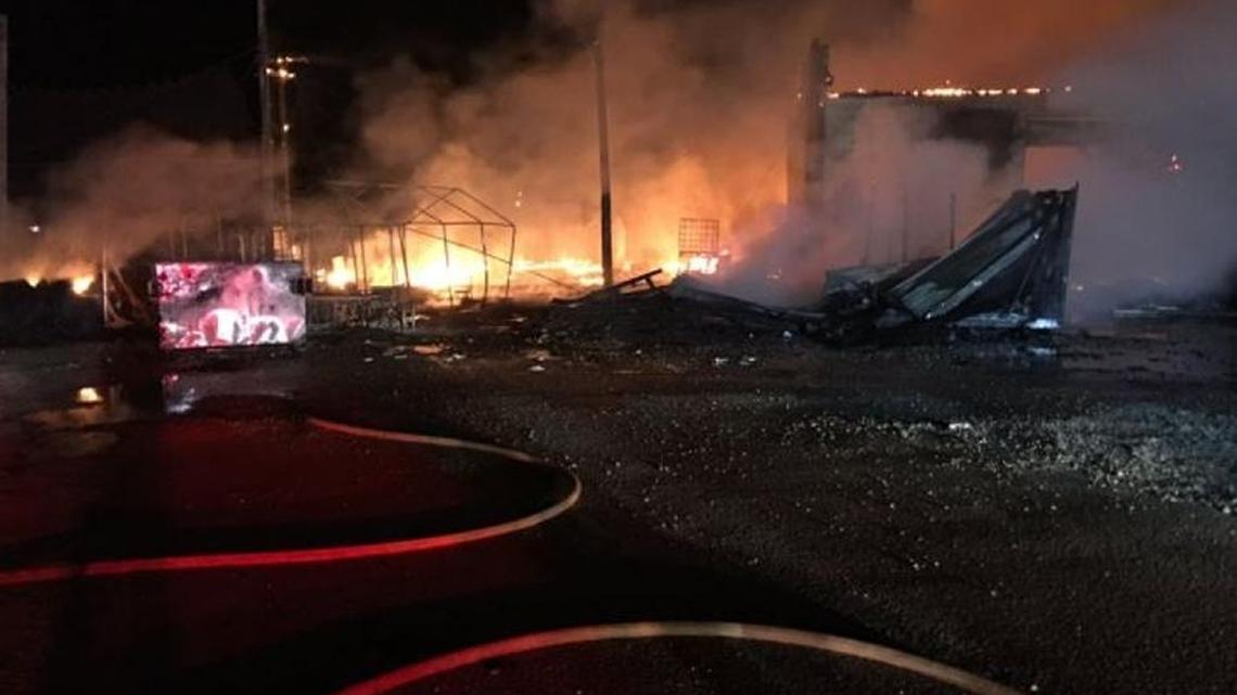 A fire at True Paintball Adventure Park in Boise on Friday night left one building a total loss, Boise Fire Department said.