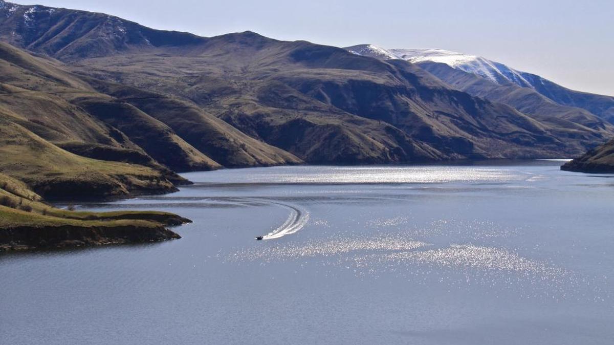 Working on behalf of the city of Boise, the U.S. Geological Survey is monitoring methylmercury levels in fish in and downstream of Boise. One of the monitoring sites is in Brownlee Reservoir, seen here.