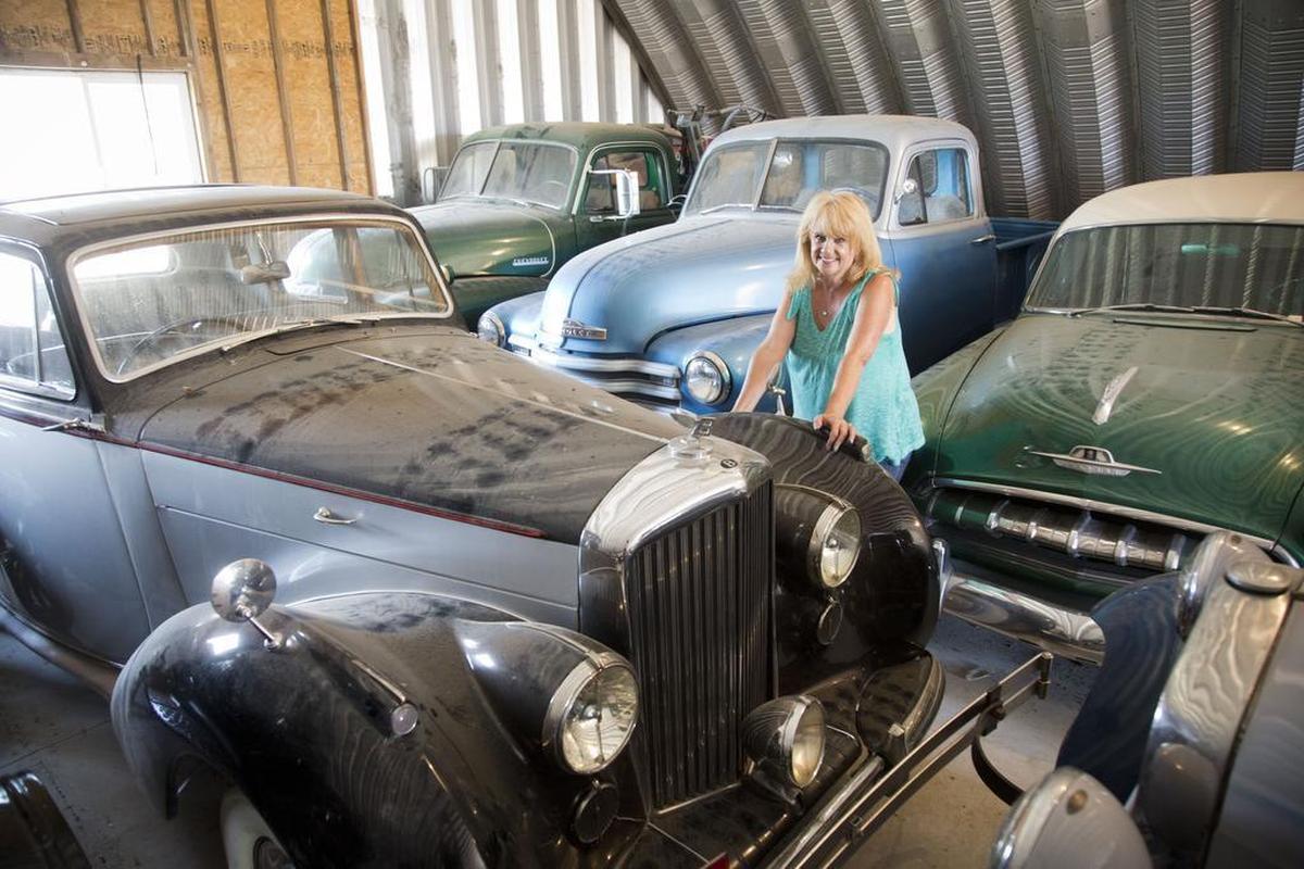 Sherri Anderson found the 1950 Bentley for her father. “I love this car,” she says. It’s among the 69 cars in her father’s collection that will be auctioned off. “We’re going to sell it,” says Anderson. “But that doesn’t mean that my husband and I aren’t going to bid on it.”