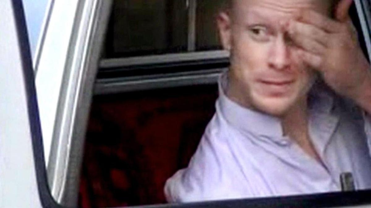 Sgt. Bowe Bergdahl in a vehicle guarded by the Taliban in eastern Afghanistan.