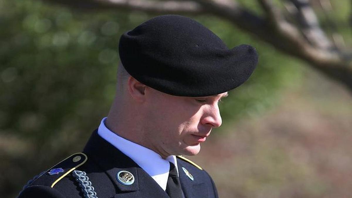 Army Sgt. Bowe Bergdahl exits a courthouse at Fort Bragg, N.C. on Jan. 12 after a pretrial hearing.