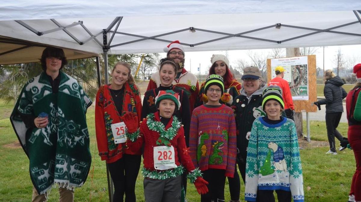 Bundle up with your ugliest sweater for the Canyon Track Club’s Ugly Sweater 5k on Saturday, Dec. 17, at Whittenberger Park in Caldwell.
