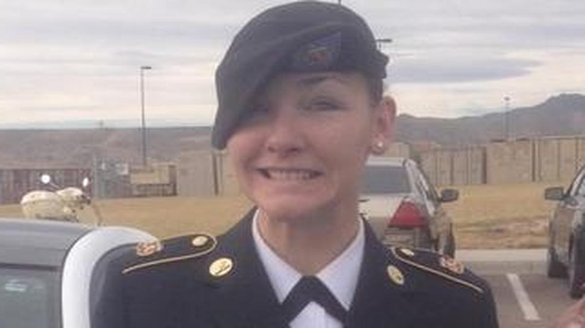 Barbie Goodman, who died of combat injuries, was devoted to her dog Piggy, saved in a war zone. Now Goodman’s mother is hoping to find a good home for the hound.
