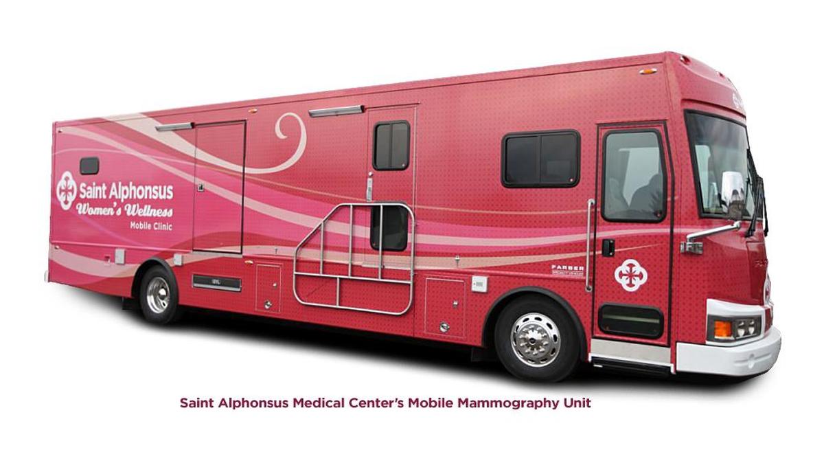The Saint Alphonsus Mobile Mammography Coach will be at the Canyon County Fair for quick and convenient mammograms.
