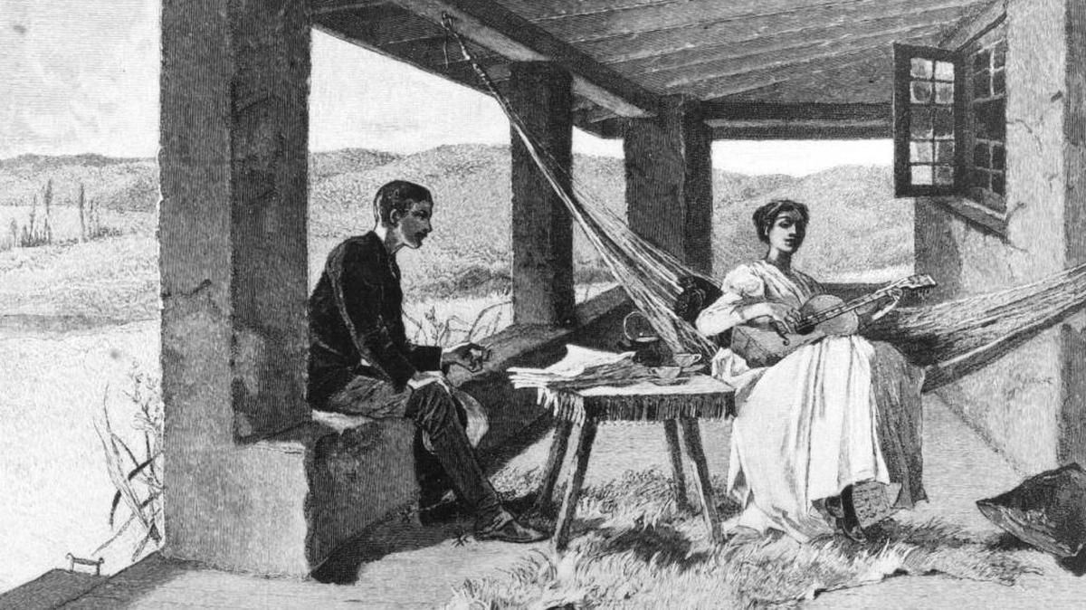 This drawing by Mary Hallock Foote accompanied an 1889 piece for Century magazine called “The Pretty Girls in the West.”