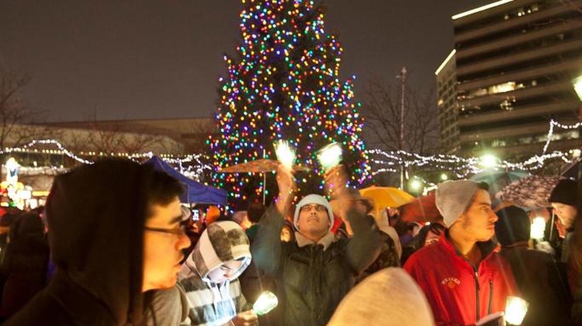 Give at the Giving Tree. Pick up a tag on the Grove Plaza by Dec. 19.