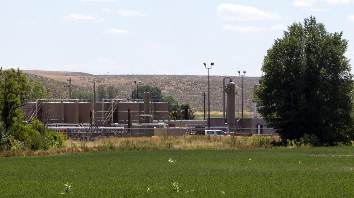 AM Idaho's Willow Creek storage and dehydration facility near New Plymouth. The company operates eight producing wells in the surrounding area that produce oil, gas and other liquid petroleum products.