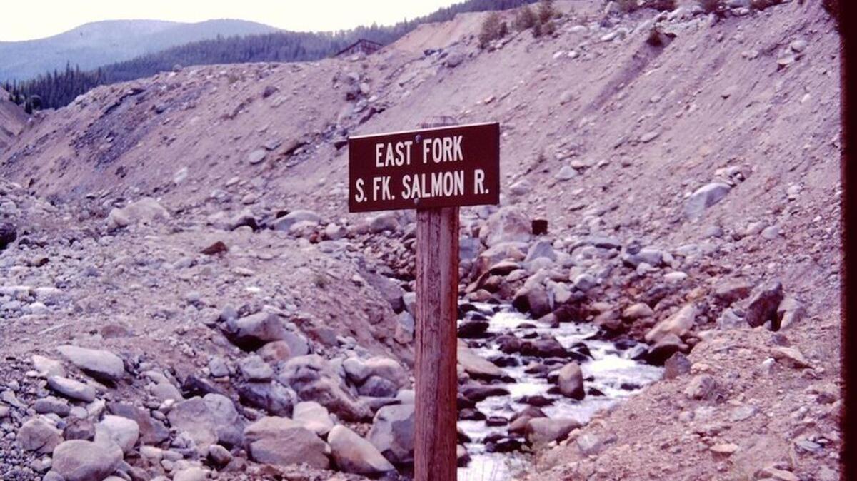 The East Fork of the South Fork of the Salmon River runs through the Stibnite mine site.