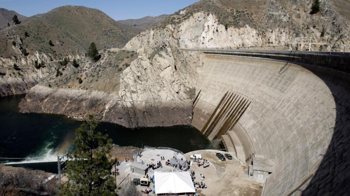 Ceremony for the new 15 megawatt plant at Arrowrock Dam. Photographed March 22, 2010.