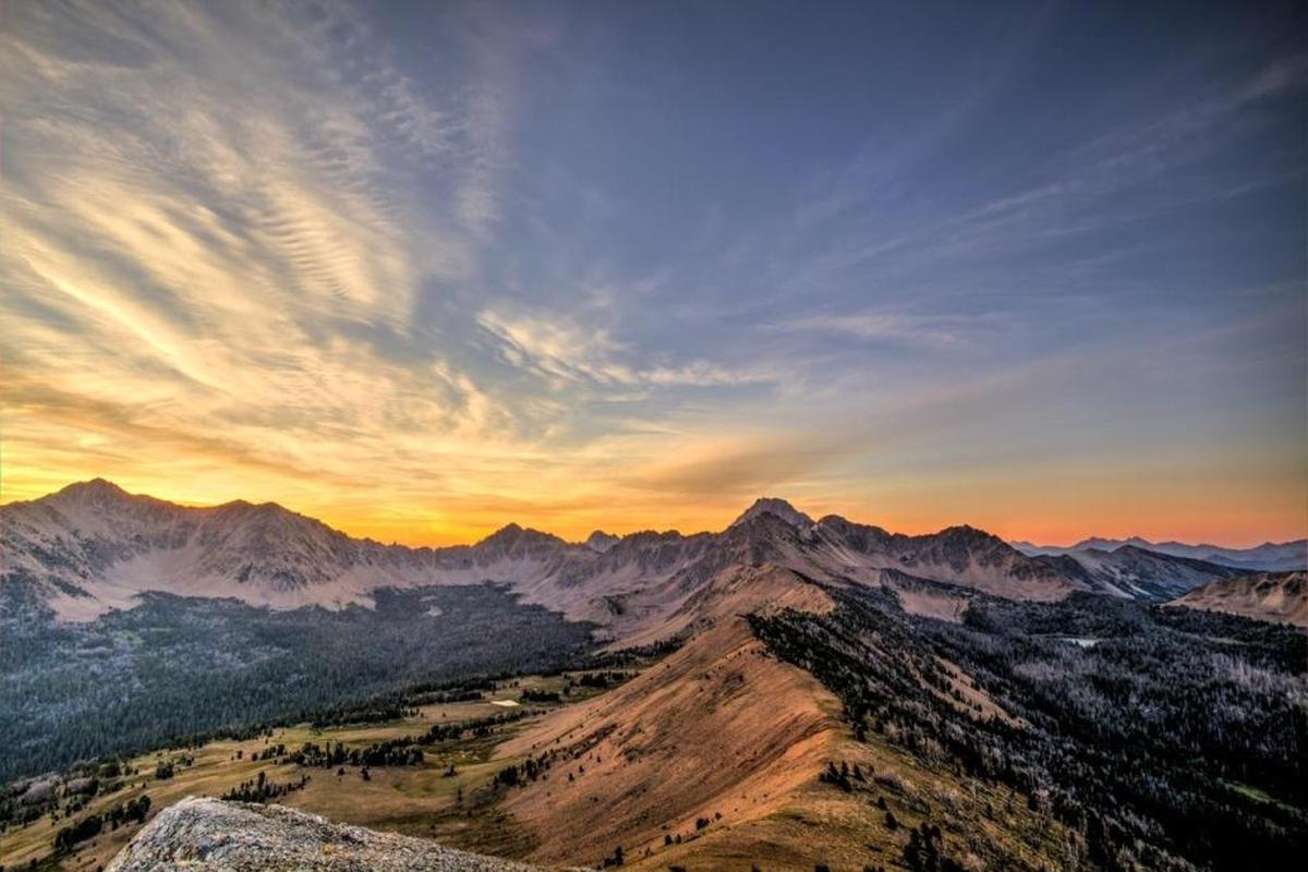 The White Cloud Mountains, by Ed Cannady a Forest Service ranger and photographer who helped Simpson draw the maps for his Boulder-White Clouds wilderness bill approved in 2015.