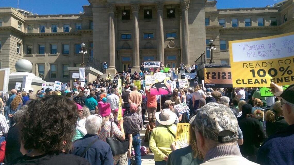 Boise Rep. Rubel, healing from burns in Utah, returns to decry Trump’s climate deniers