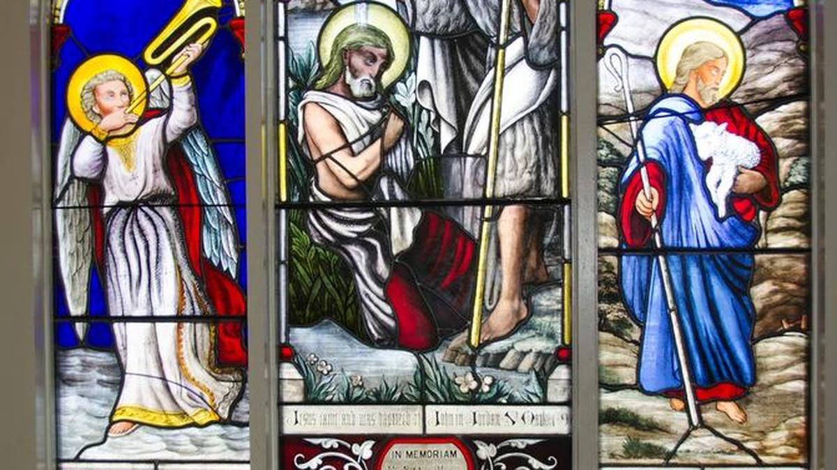 Christ Chapel’s altar window, which was recently restored, may be as old as the late 1860s or early 1870s.