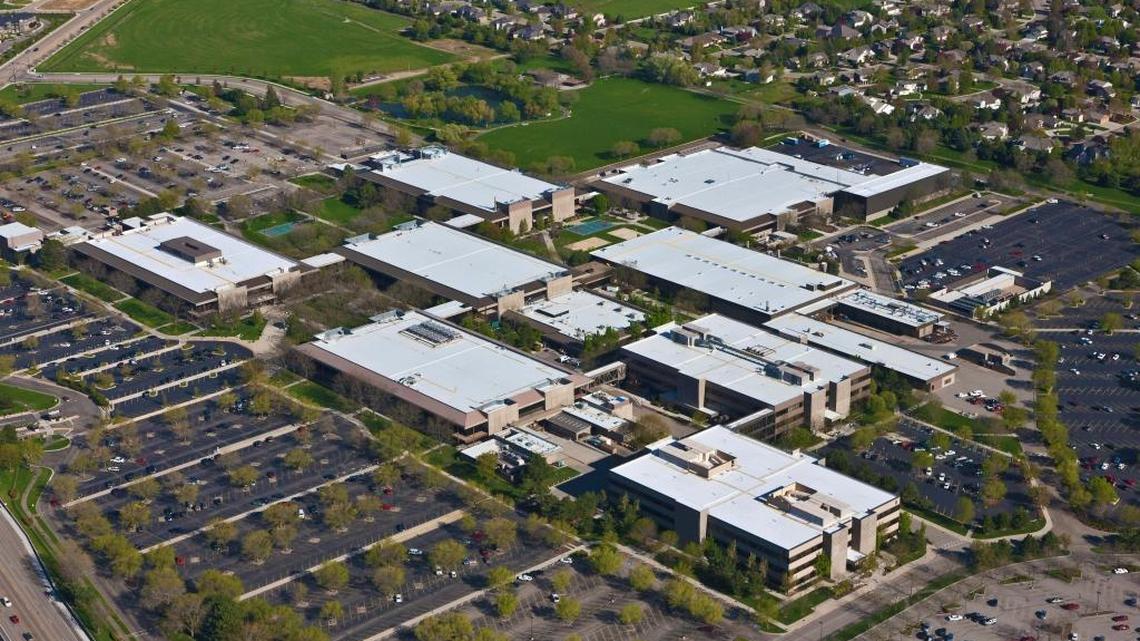 The 37-year-old Hewlett-Packard campus on Chinden Boulevard between Five Mile and Cloverdale roads in Northwest Boise. HP’s printing business once manufactured products there.