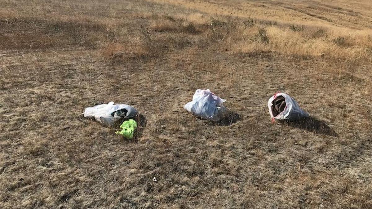 Mike Rohrer, of Fruitland, discovered three husky puppies in garbage bags in the desert on Oct. 18. Payette County Sheriffs are investigating.