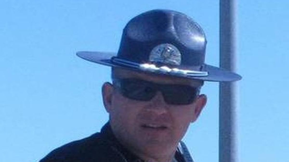 Idaho State Police trooper Justin Klitch stops an Oregon driver in 2012.