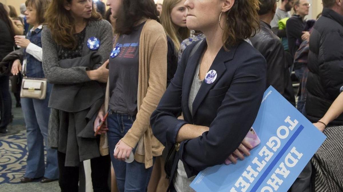 “I’m shocked,” Boise’s Moira Pannepacker said Tuesday night while watching Donald Trump win the battleground state of Ohio and march toward the presidency. “I didn’t think this would be a close race and reality is starting to set in a little. I think I could cry.”