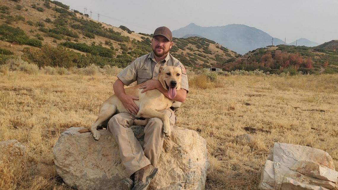 A barking dog saved a woman with dementia missing in the Utah mountains, officials said.