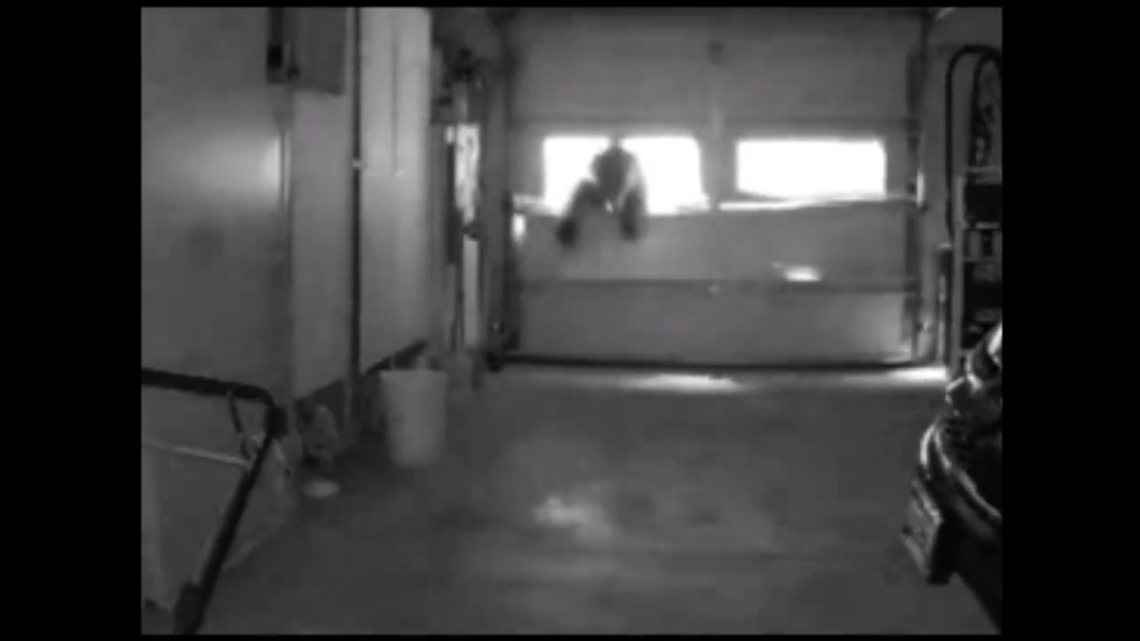 A hungry bear wreaked havoc on homes in Colorado Springs and burst right through a resident’s garage — twice, video shows.