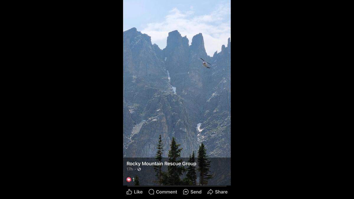 The body was found on technical terrain about 8 miles into Indian Peaks Wilderness, officials said.