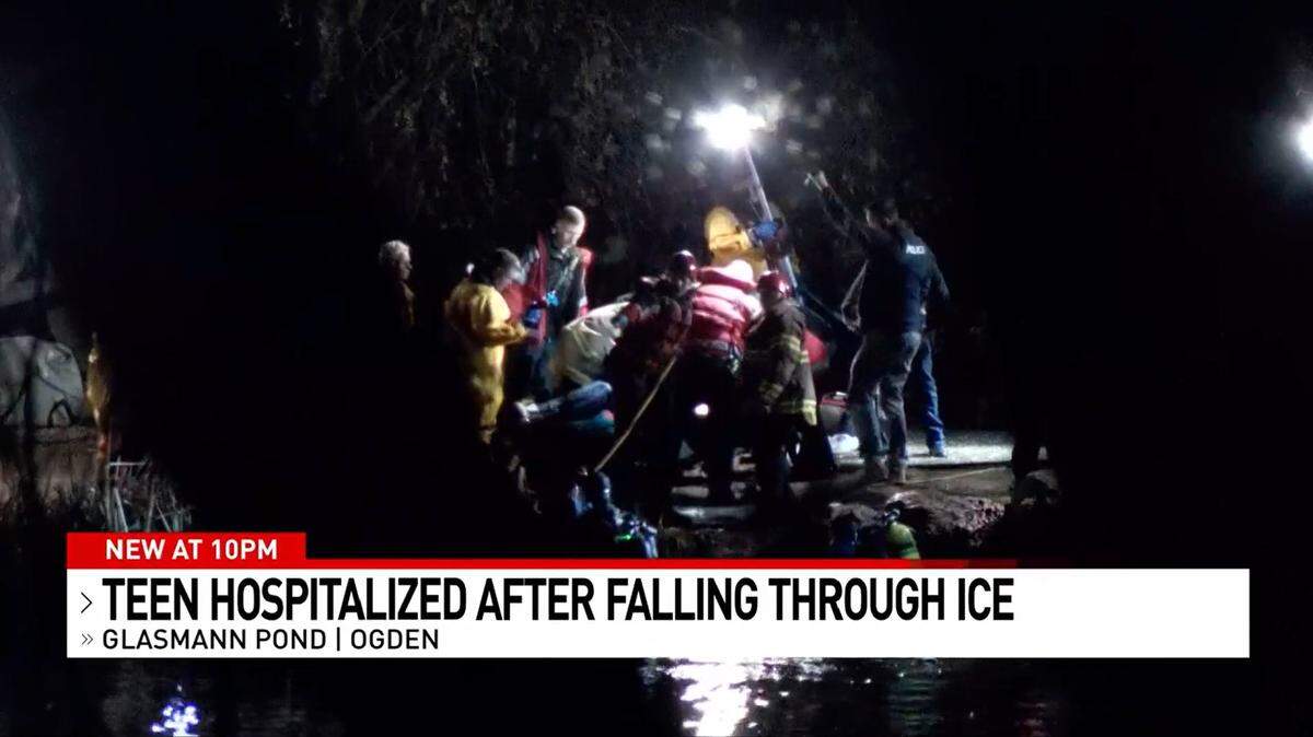 A 14-year-old died after falling into a freezing pond in Utah, cops said.