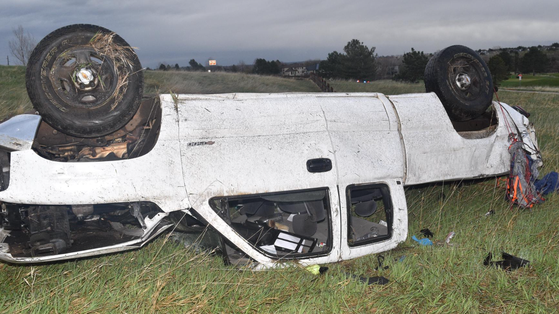 Employees heading into work at a Colorado golf course early one morning were met with the jarring sight of a pickup truck upside down in a field at the bottom of a hill — with the driver still trapped underneath the truck’s hood, police said.