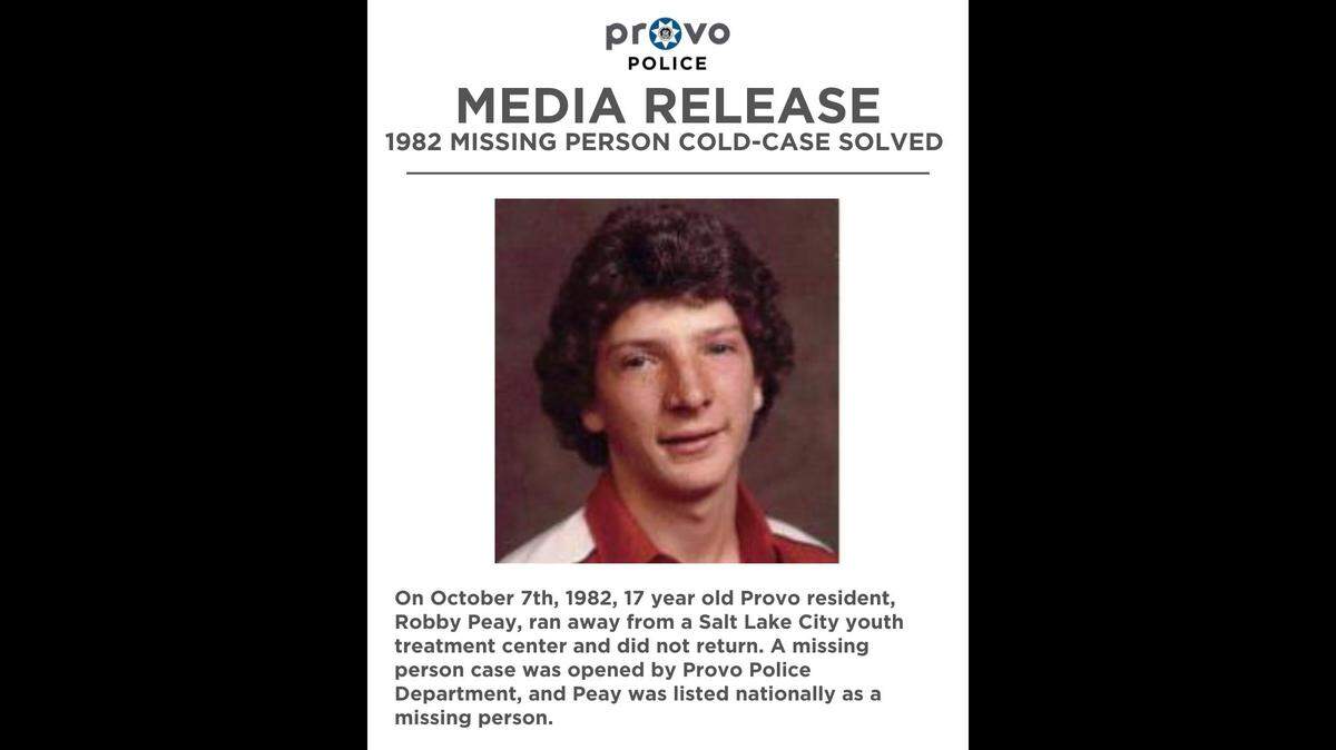 Remains found over 40 years ago in a Arches National Park belong to a missing 17-year-old who vanished from a youth treatment center in 1982, Utah officials said.