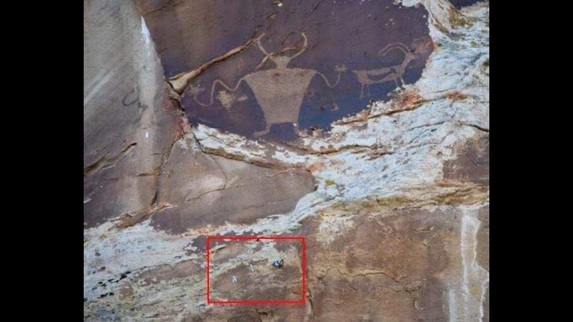 Authorities are seeking the public’s help to identify those responsible for installing climbing bolts on an ancient petroglyph in Utah.