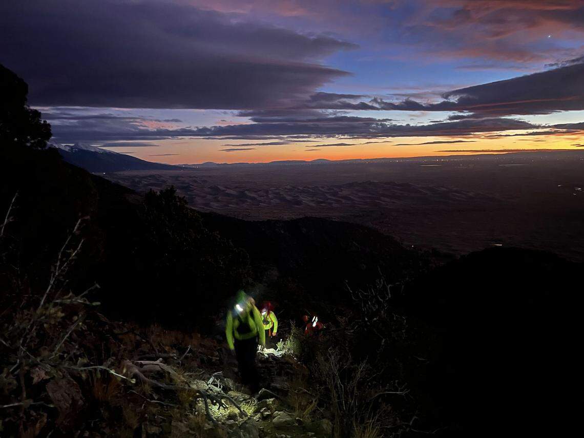 It was quickly becoming too dark for rescuers to navigate the technical terrain.