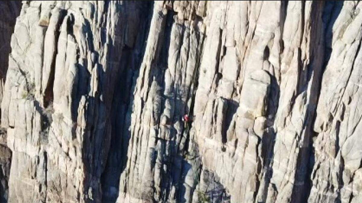 A climber plunged 120 feet down a steep rock wall in Colorado — and survived the fall. 