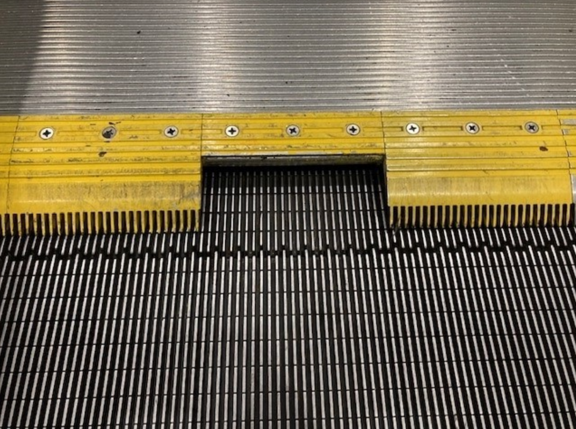 A pilot is suing after his foot was “swallowed’ in a moving walkway at Denver International Airport, a lawsuit says.