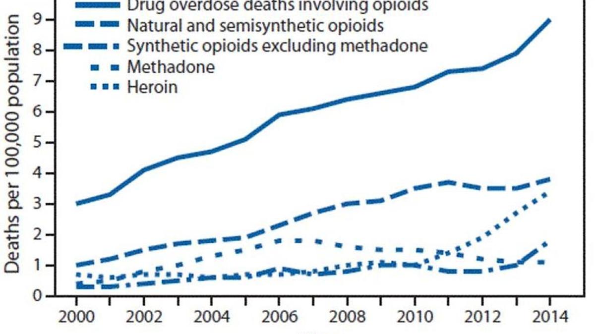 Opioid abuse is driving the increase in drug overdose deaths nationwide.