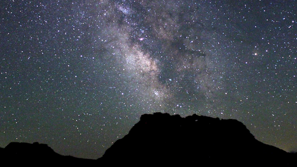 The Milky Way sets over spatter cones at Craters Of The Moon National Monument.