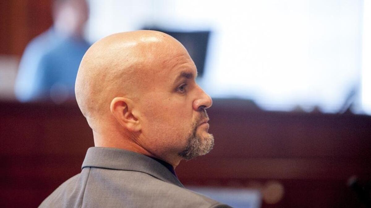 Idaho State Police whistleblower Brandon Eller during his August 2017 trial at the Ada County Courthouse in Boise. Eller claimed the Idaho State Police retaliated against him after he raised concerns about the investigation of a fatal crash involving an Idaho sheriff’s deputy.
