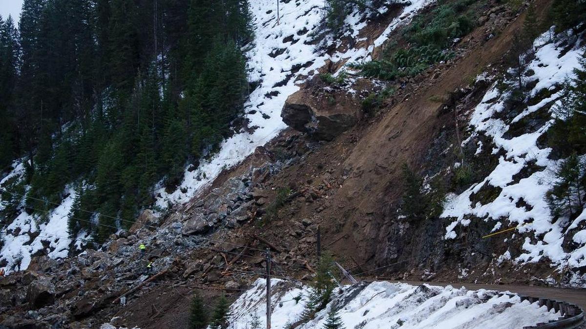 The debris is estimated to be about 40 feet deep.