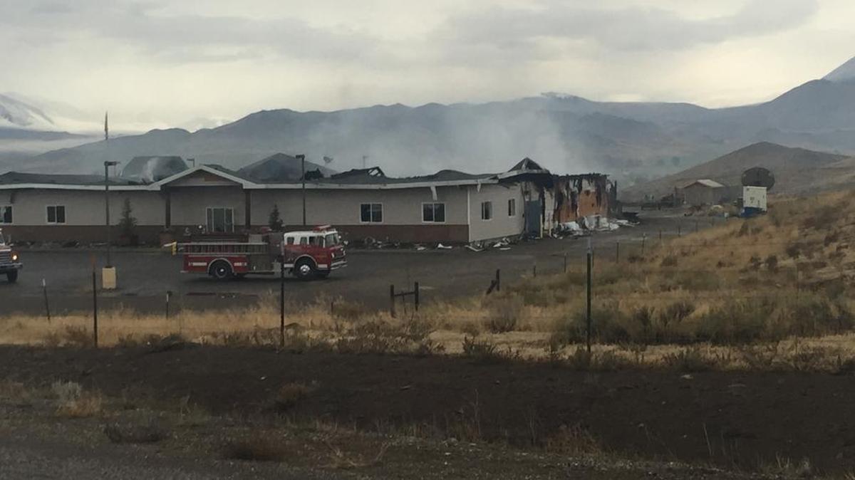 Fire burned through the Challis BLM field Station early Oct. 4.